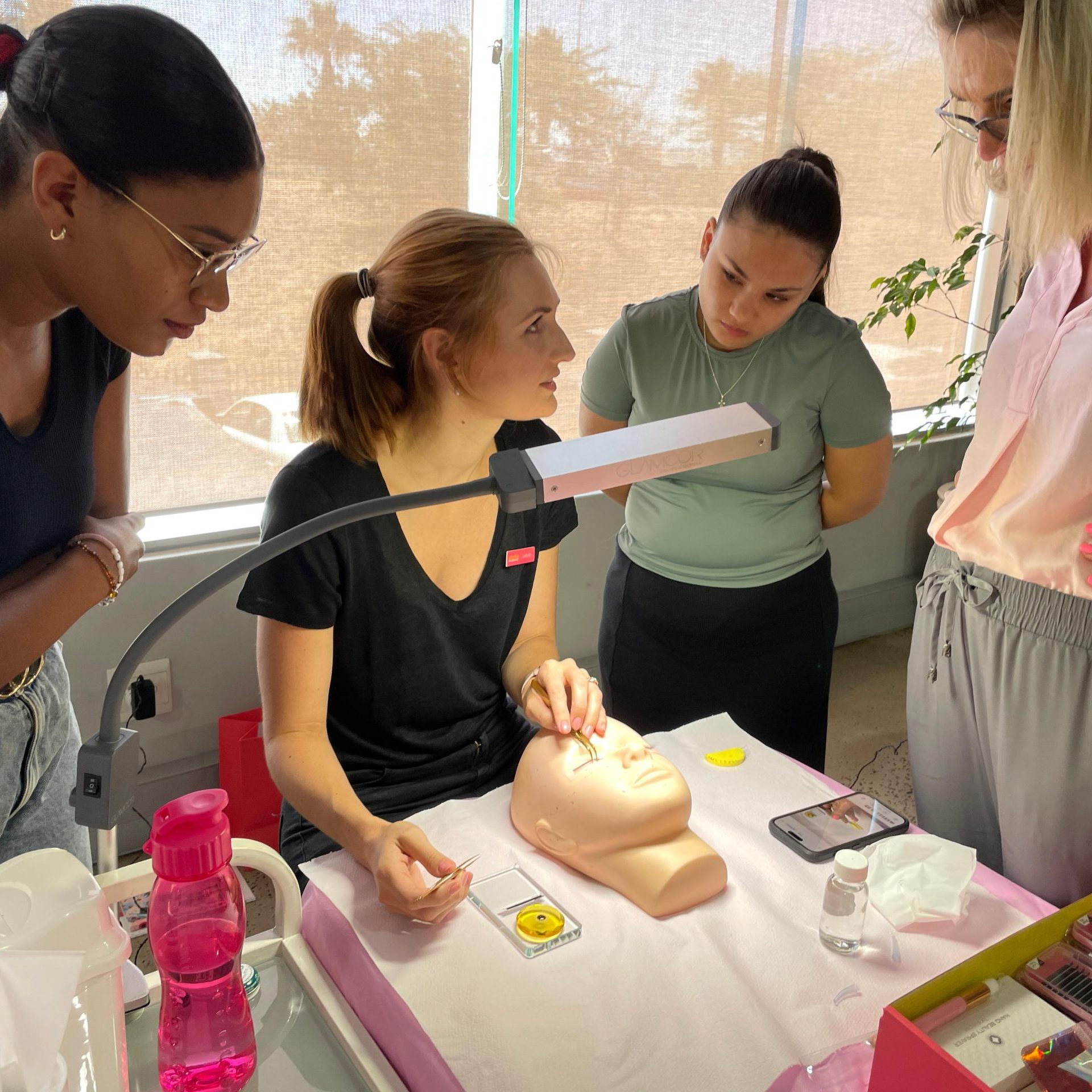Hands-on beauty treatment coaching