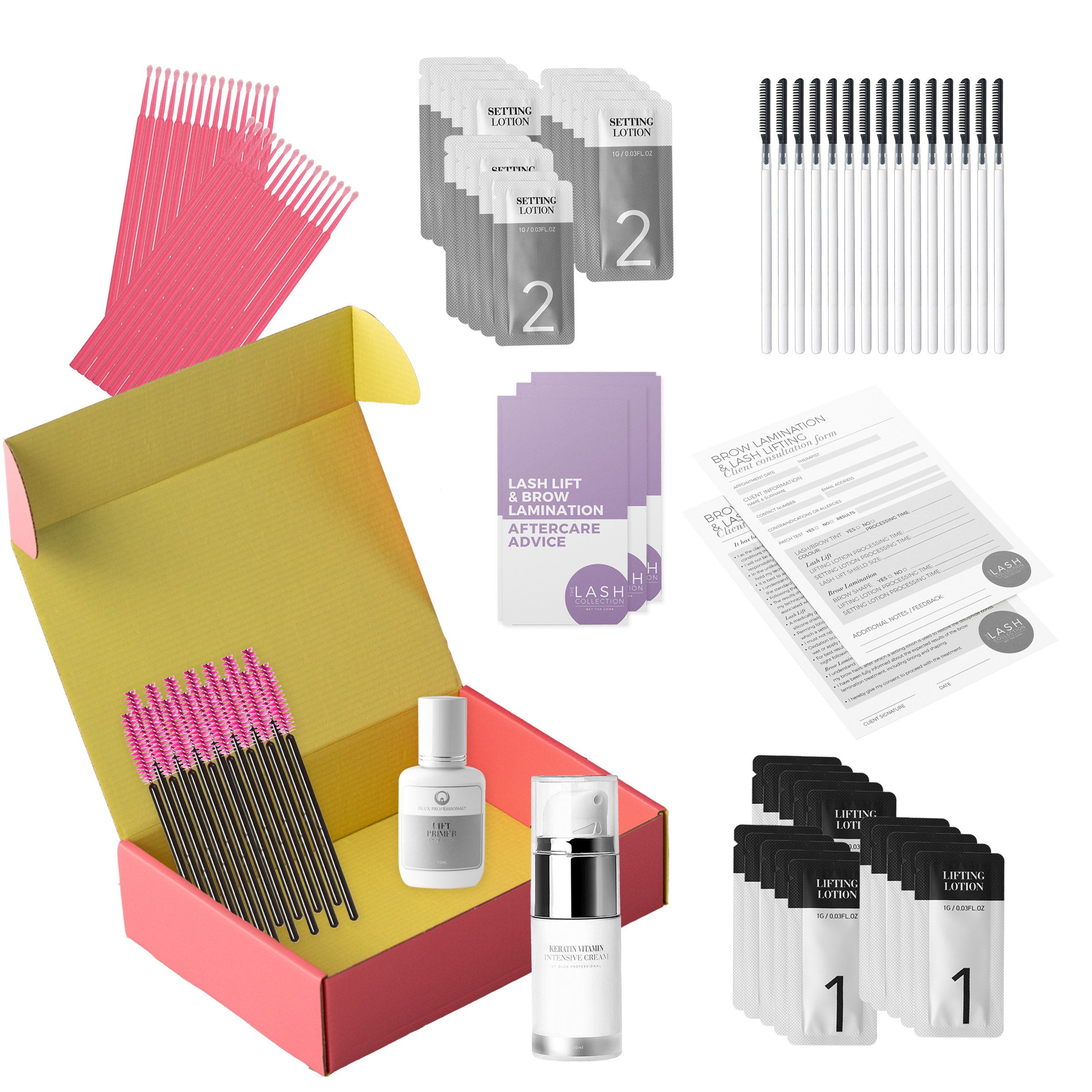 Brow Lamination Starter Kit and included products