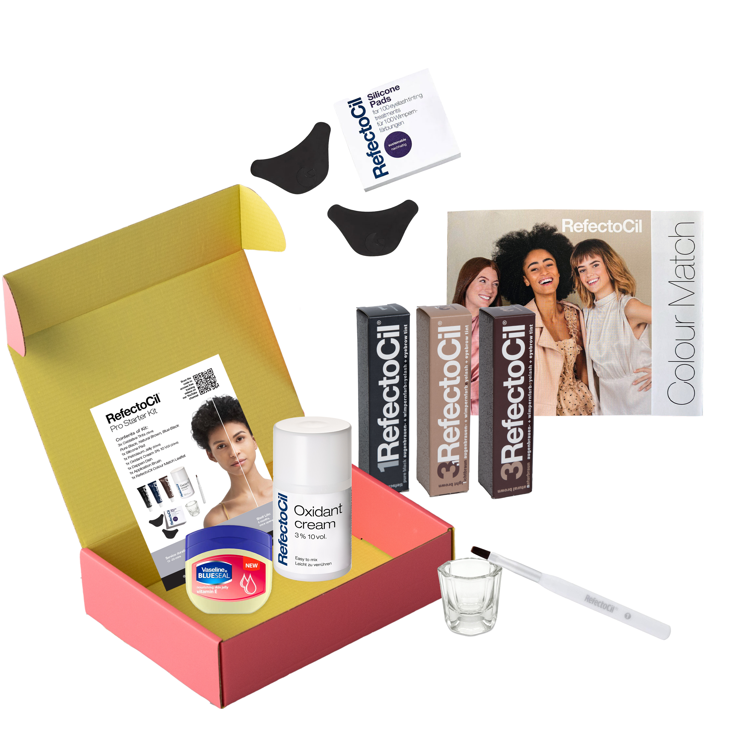 RefectoCil Tinting Starter Kit and included products
